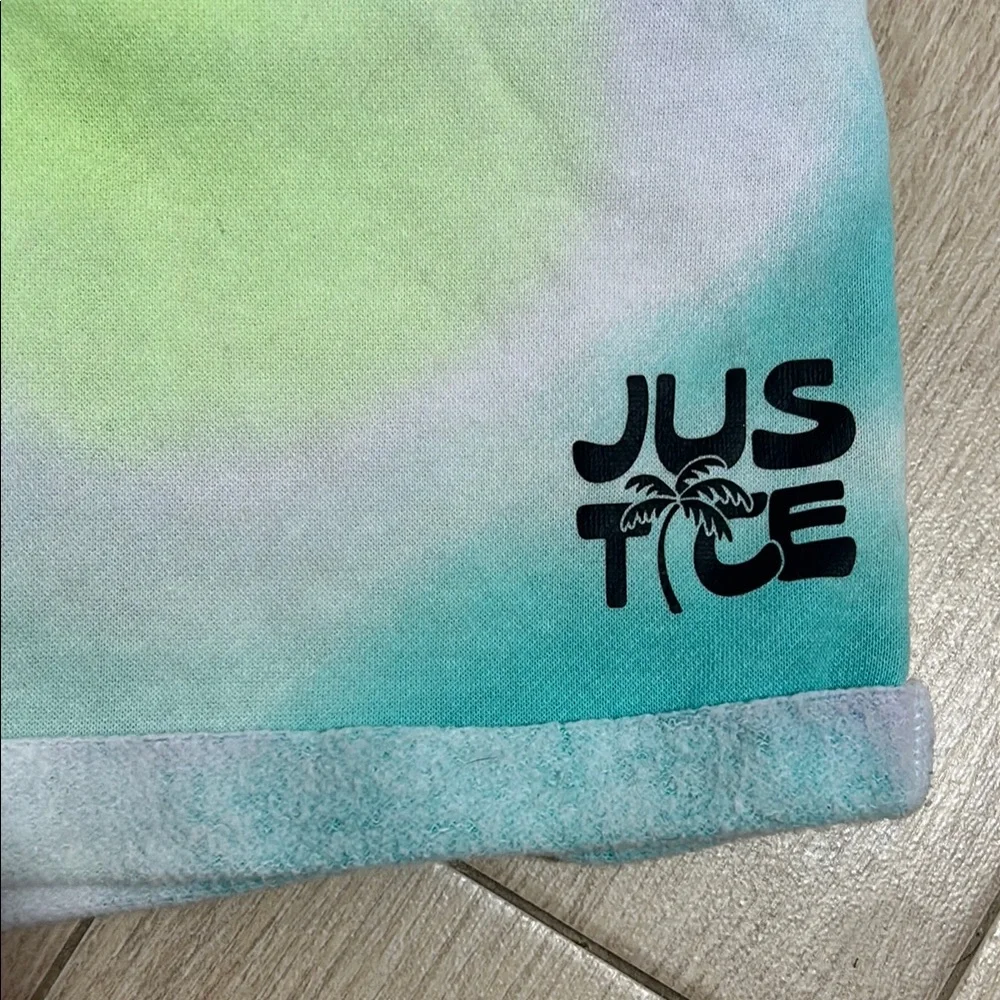 Justice Girls Tie-Dye Shorts Elastic Waist